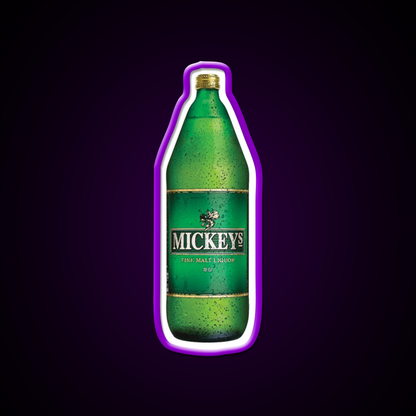 Mickeys 40Oz Beer Bar Decor Led Neon Sign Rgb Color - LED neon sign view 9
