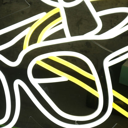 Microphone And Glasses Custom Led Neon Sign - Shineneon