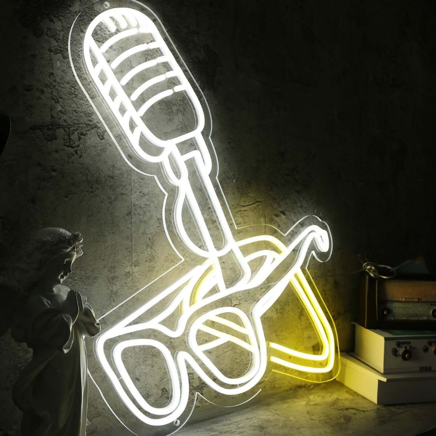 Microphone And Glasses Custom Led Neon Sign - Shineneon