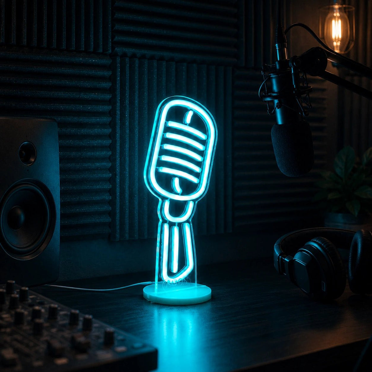 Microphone LED Neon Sign Man Cave Neon Sign - Shineneon