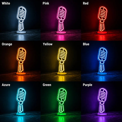 Microphone LED Neon Sign Man Cave Neon Sign - Shineneon