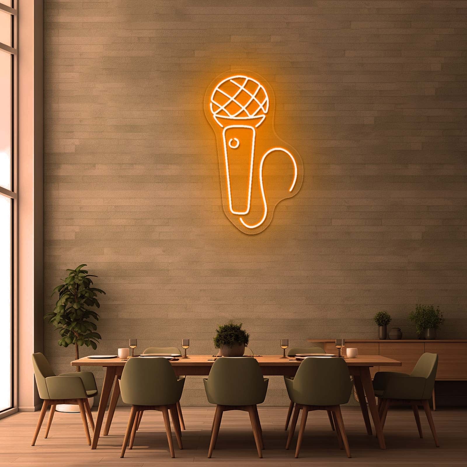 Microphone Neon Sign Music Led Sign Neon Led Signs - Shineneon