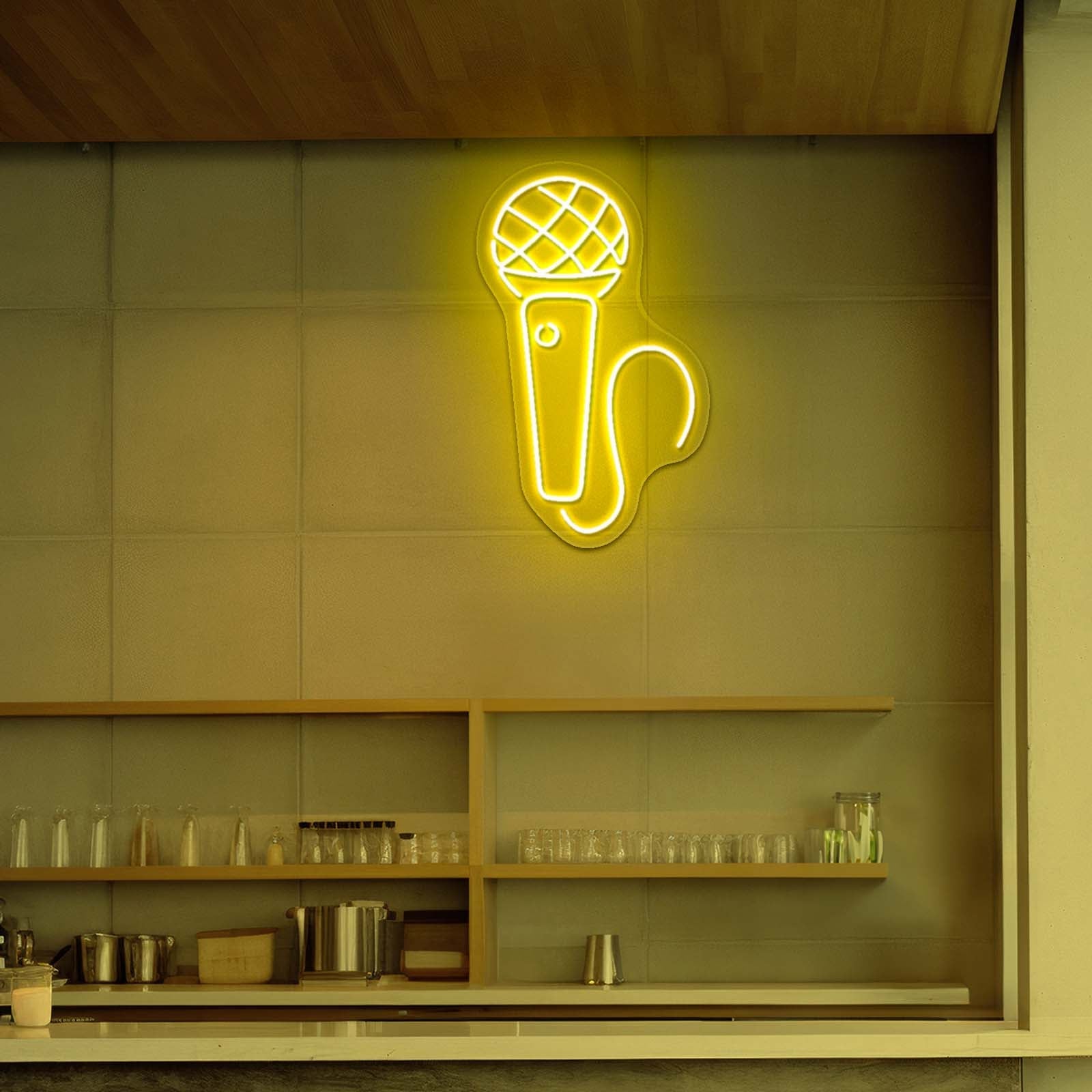 Microphone Neon Sign Music Led Sign Neon Led Signs - Shineneon