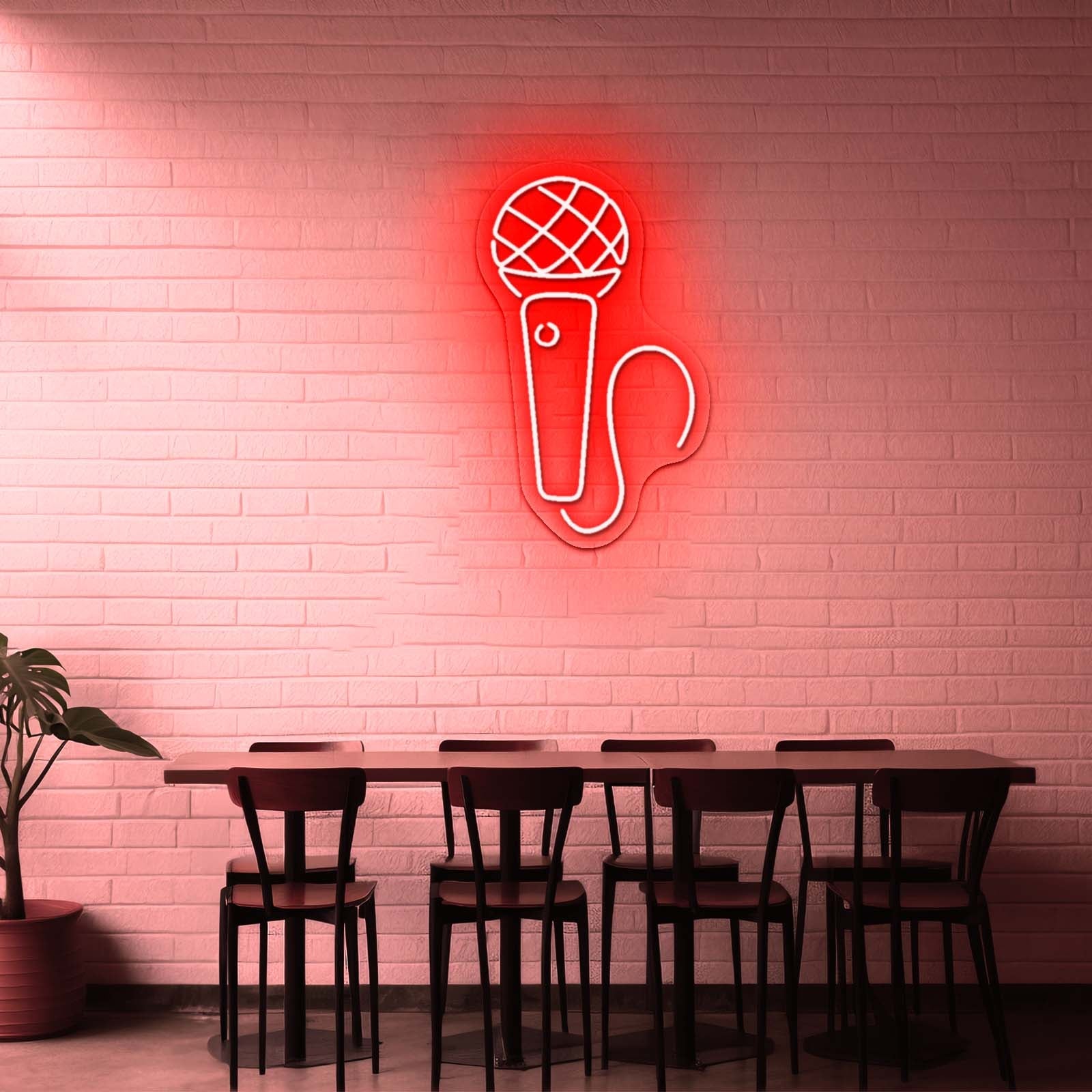 Microphone Neon Sign Music Led Sign Neon Led Signs - Shineneon