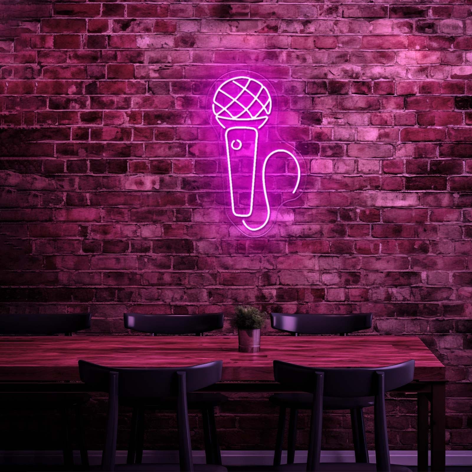 Microphone Neon Sign Music Led Sign Neon Led Signs - Shineneon