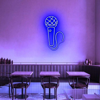 Microphone Neon Sign Music Led Sign Neon Led Signs - Shineneon
