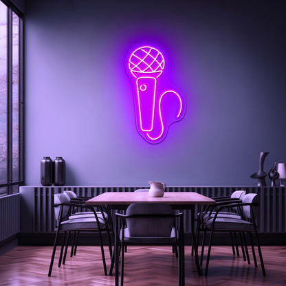 Microphone Neon Sign Music Led Sign Neon Led Signs