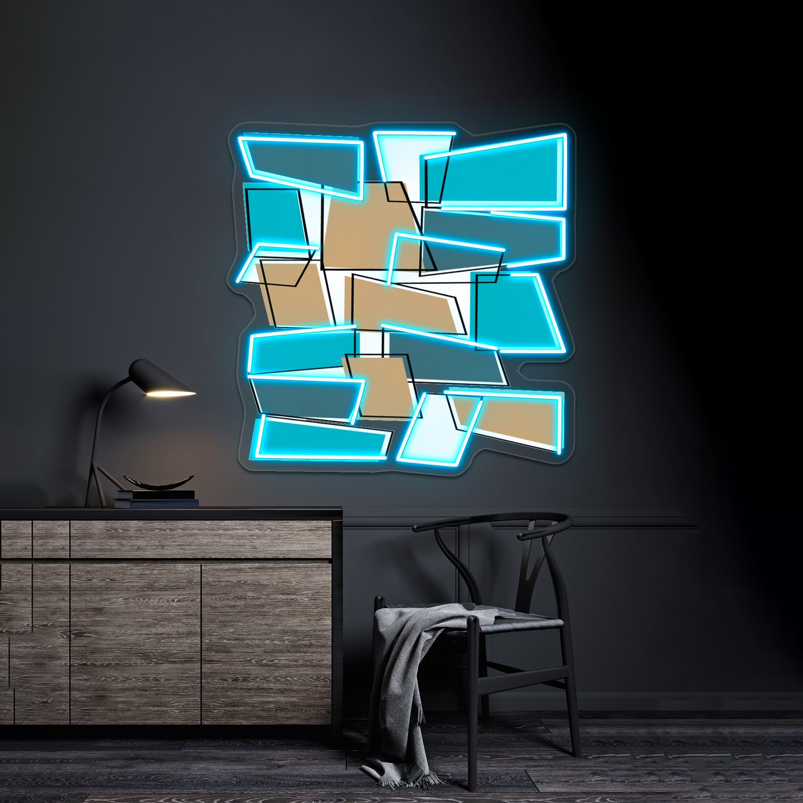 Mid Century Modern Atomic Abstract Wall Artwork Neon Signs | Shineneon