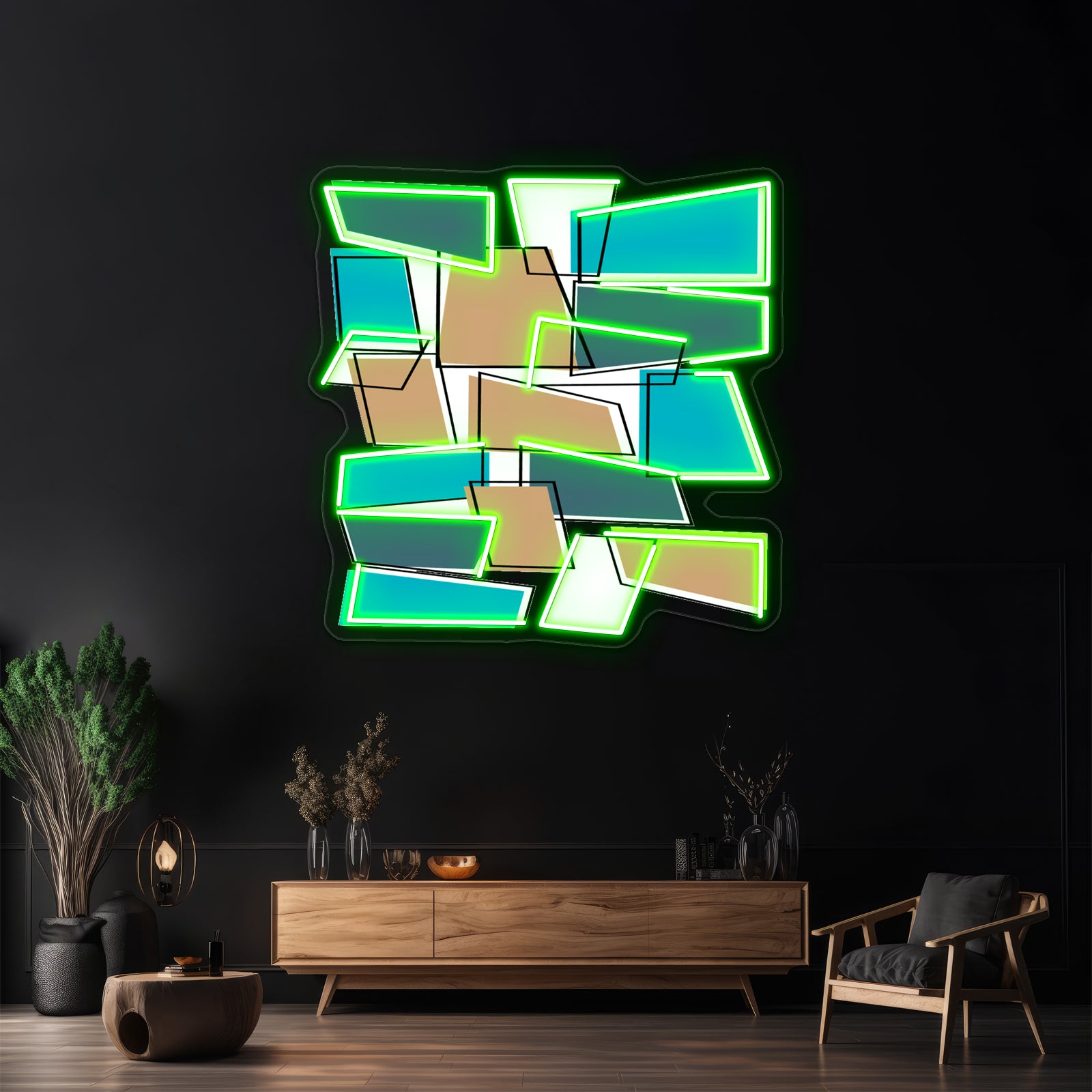 Mid Century Modern Atomic Abstract Wall Artwork Neon Signs | Shineneon