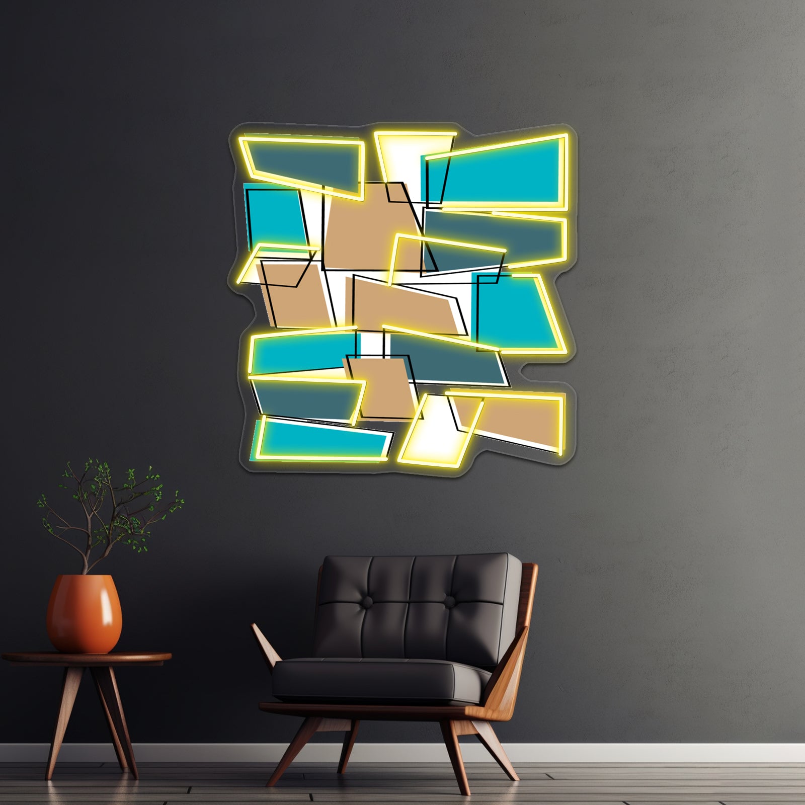 Mid Century Modern Atomic Abstract Wall Artwork Neon Signs | Shineneon