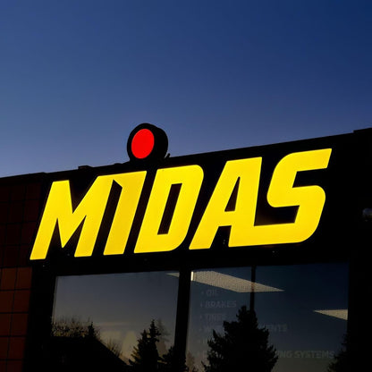 Midas 3D Frontlit Letters Metal Led Sign