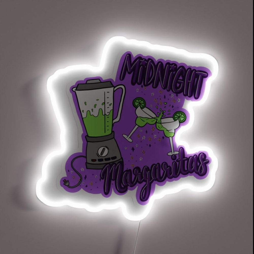 Midnight Margarita Magic Rgb Led Neon Sign - Custom LED neon sign front view