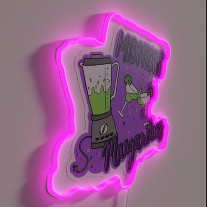 Midnight Margarita Magic Rgb Led Neon Sign - LED neon sign close-up detail