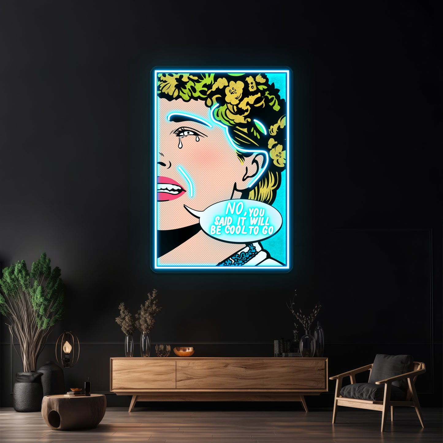 Midsommar No You Said It Will Be Cool Pop Artwork Neon Wall Signs