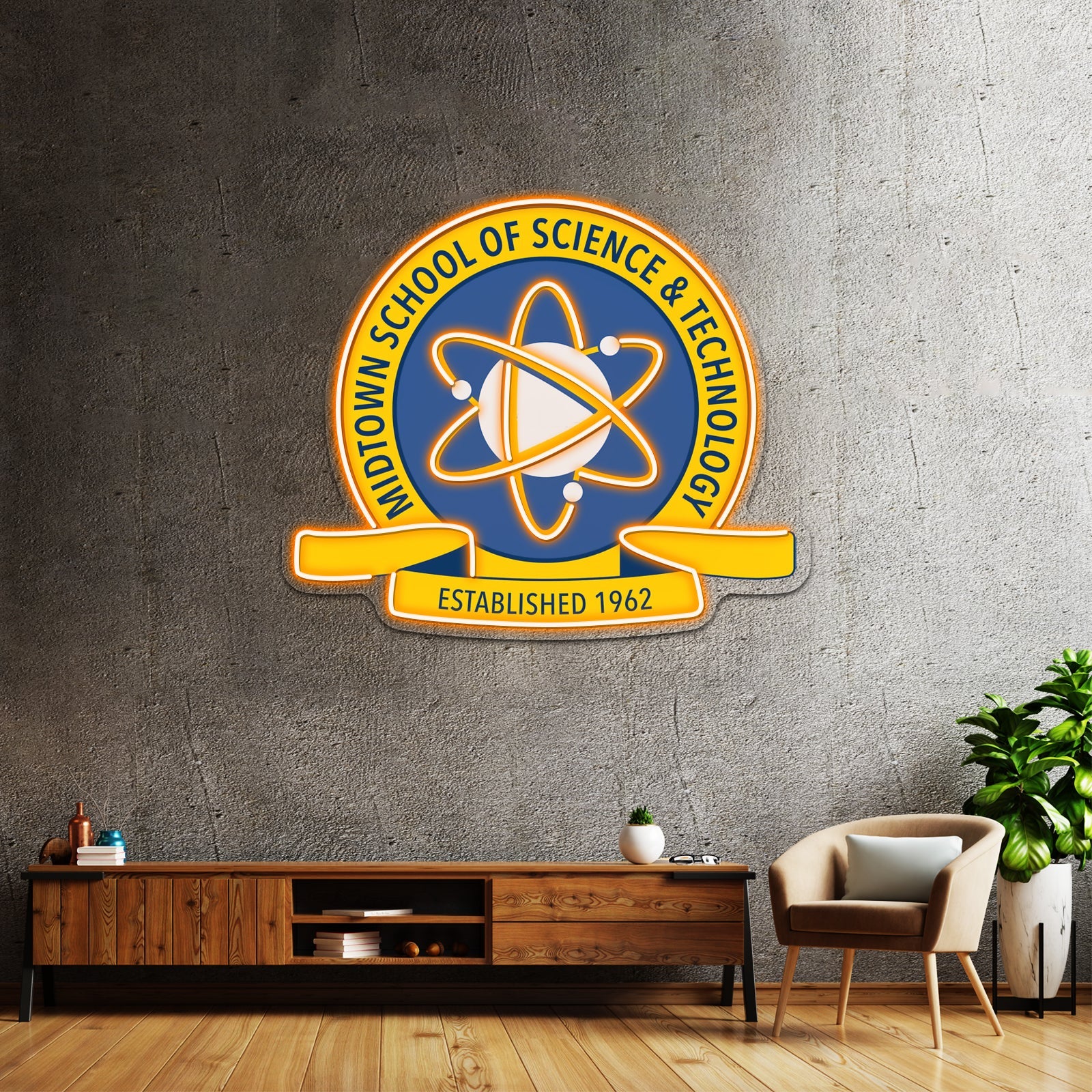 Midtown High School Of Science And Technology Artwork Neon Wall Signs - Shineneon