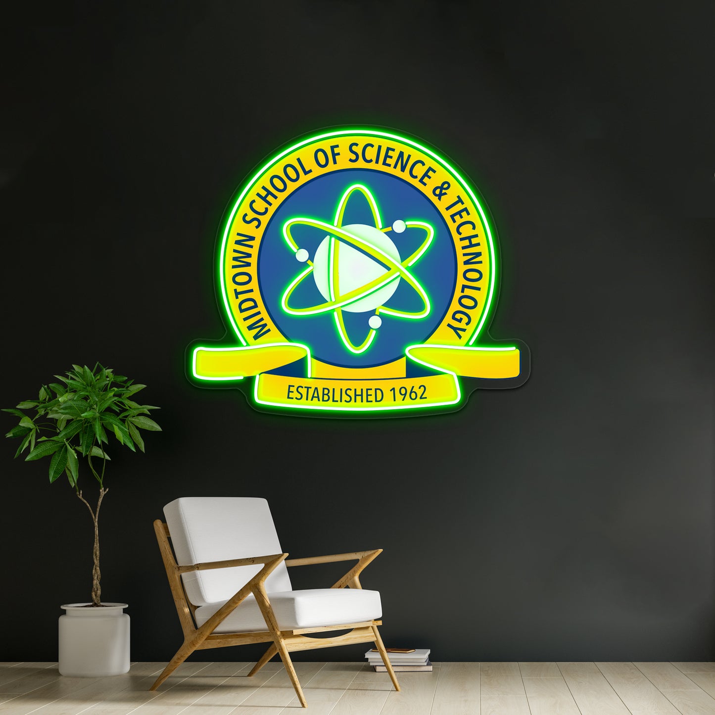 Midtown High School Of Science And Technology Artwork Neon Wall Signs