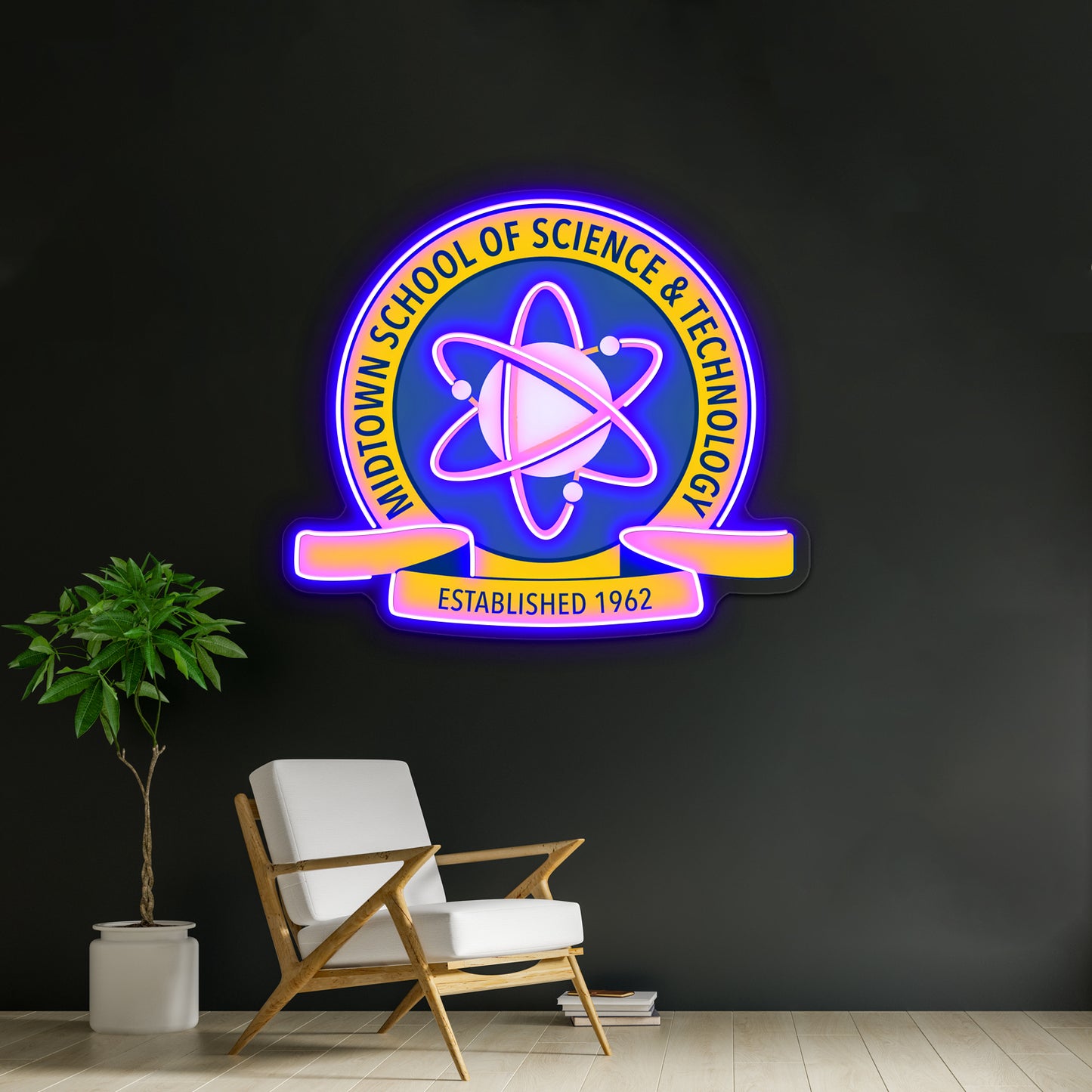 Midtown High School Of Science And Technology Artwork Neon Wall Signs