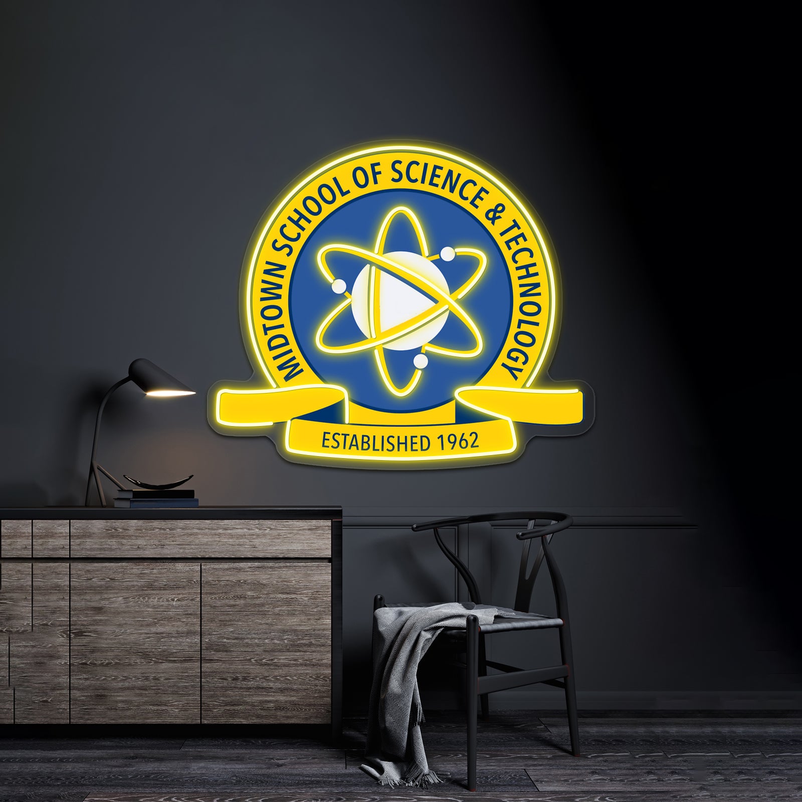 Midtown High School Of Science And Technology Artwork Neon Wall Signs