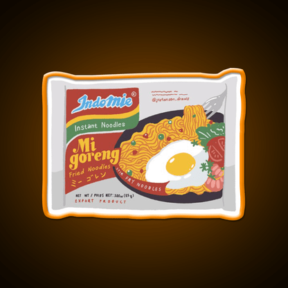 Mie Goreng Indomie Snack Food Led Neon Sign Rgb Color - Shineneon