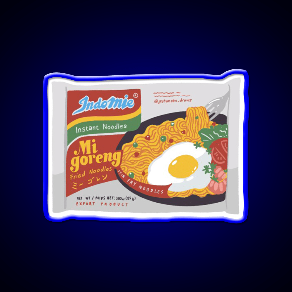 Mie Goreng Indomie Snack Food Led Neon Sign Rgb Color - Shineneon