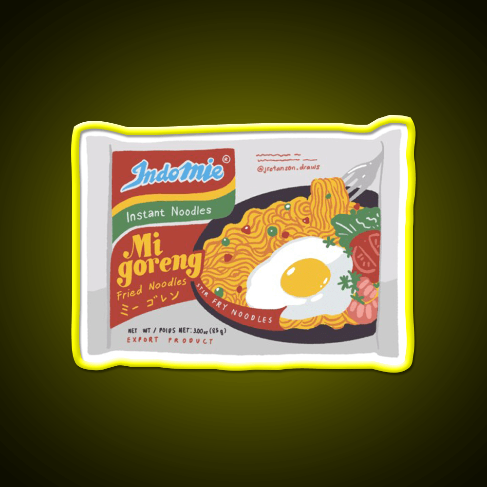 Mie Goreng Indomie Snack Food Led Neon Sign Rgb Color - Shineneon