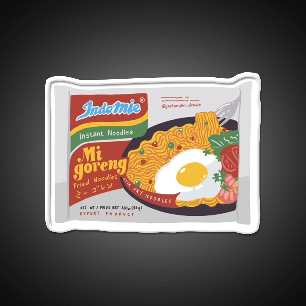 Mie Goreng Indomie Snack Food Led Neon Sign Rgb Color - Shineneon