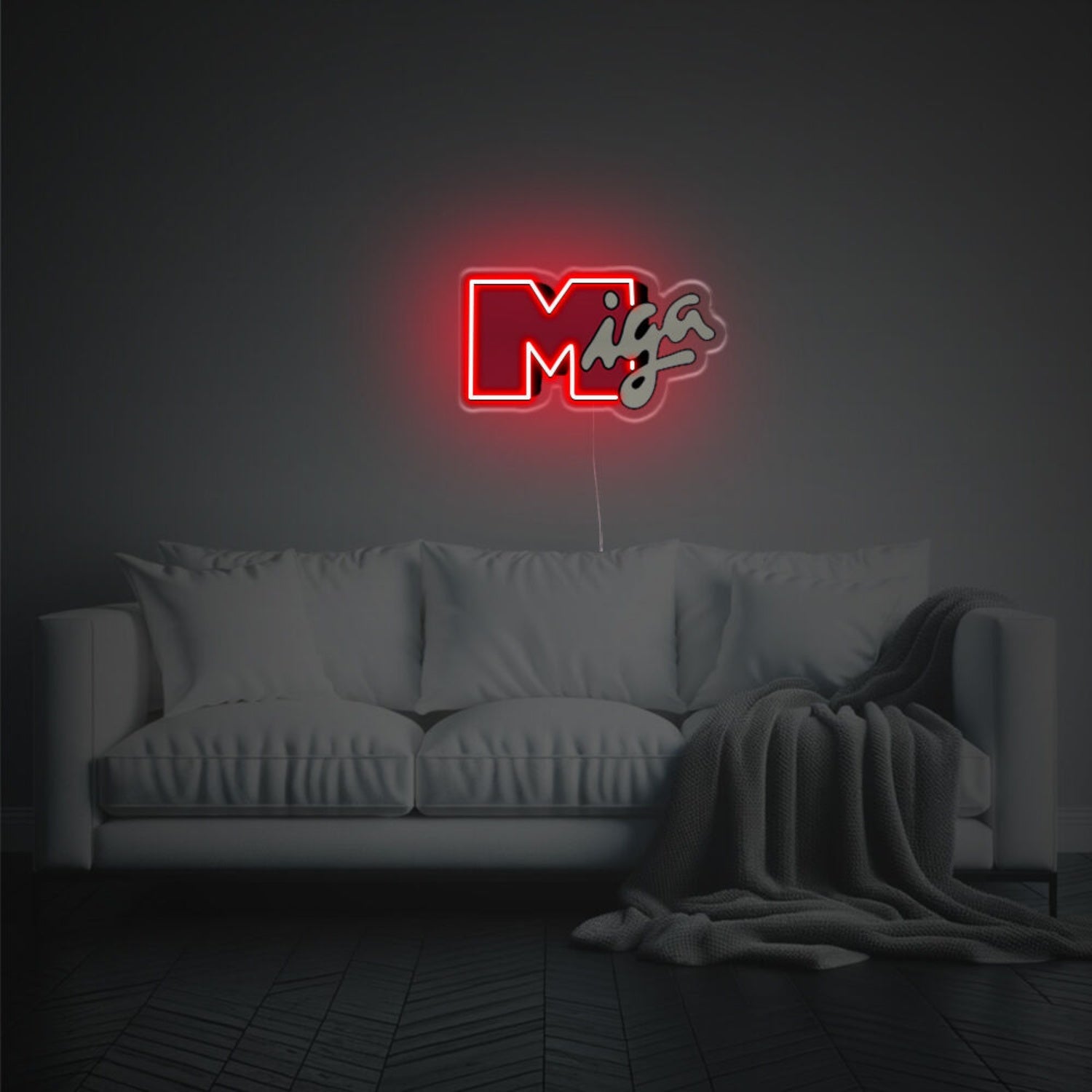 Miga Led Neon Acrylic Artwork For Vibrant Home Decor | Shineneon