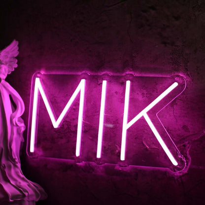 Mik Pink Led Neon Sign - Shineneon