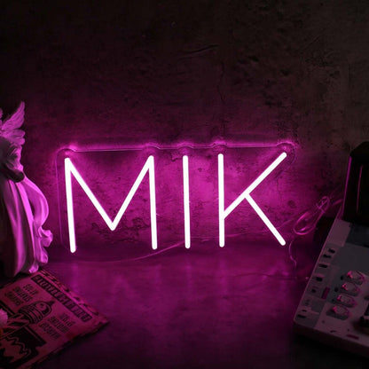 Mik Pink Led Neon Sign - Shineneon