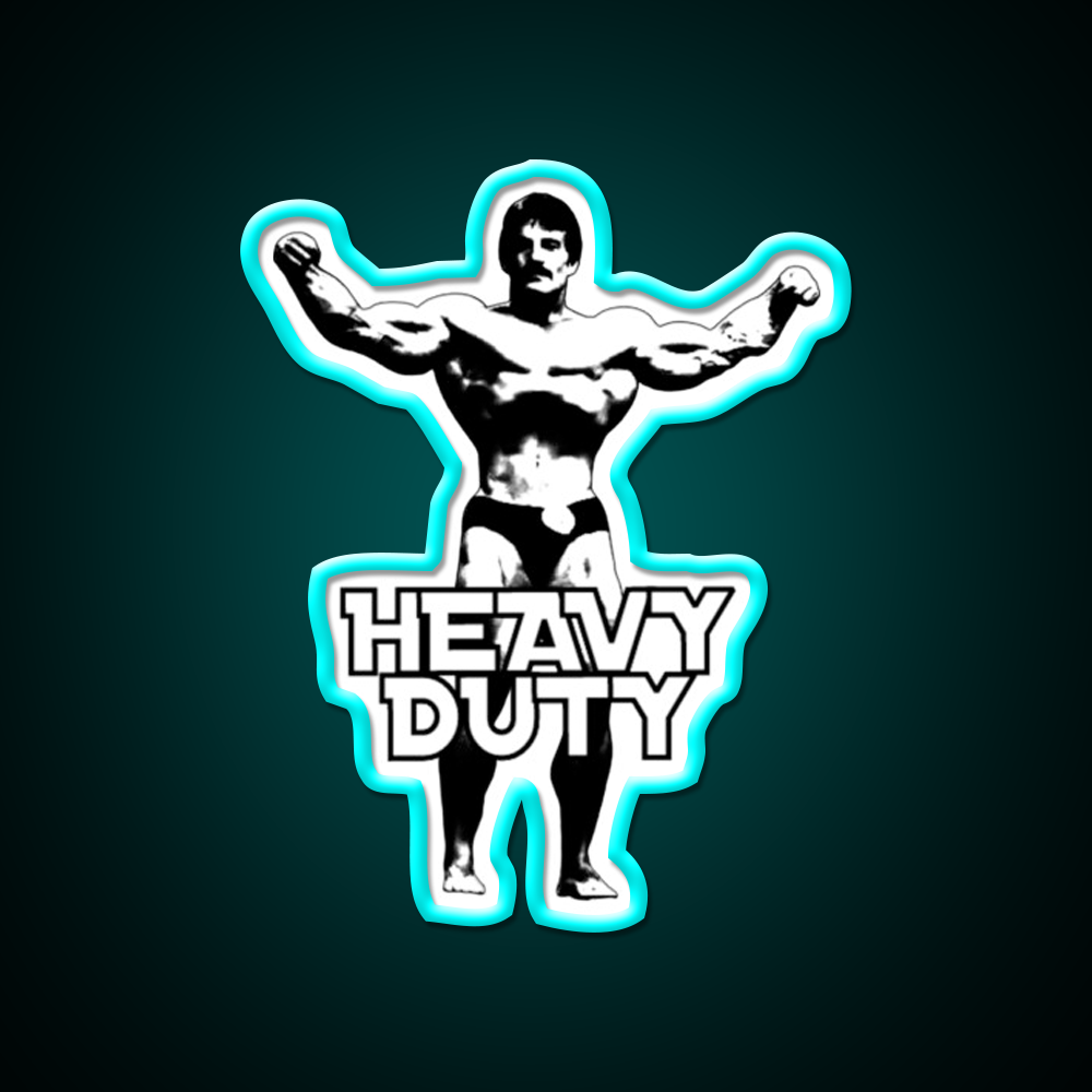 Mike Mentzer Heavy Duty Gym Fitness Led Neon Sign Rgb Color