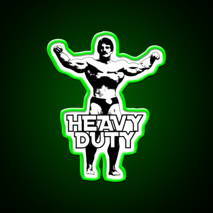 Mike Mentzer Heavy Duty Gym Fitness Led Neon Sign Rgb Color