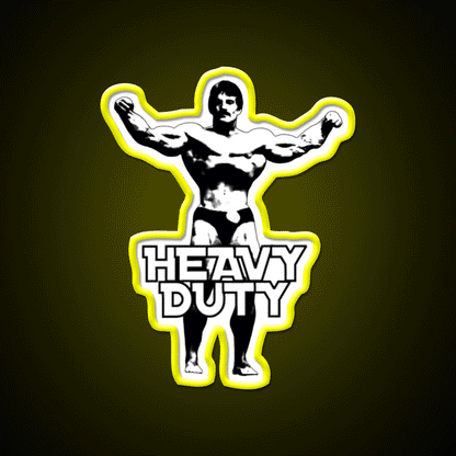 Mike Mentzer Heavy Duty Gym Fitness Led Neon Sign Rgb Color