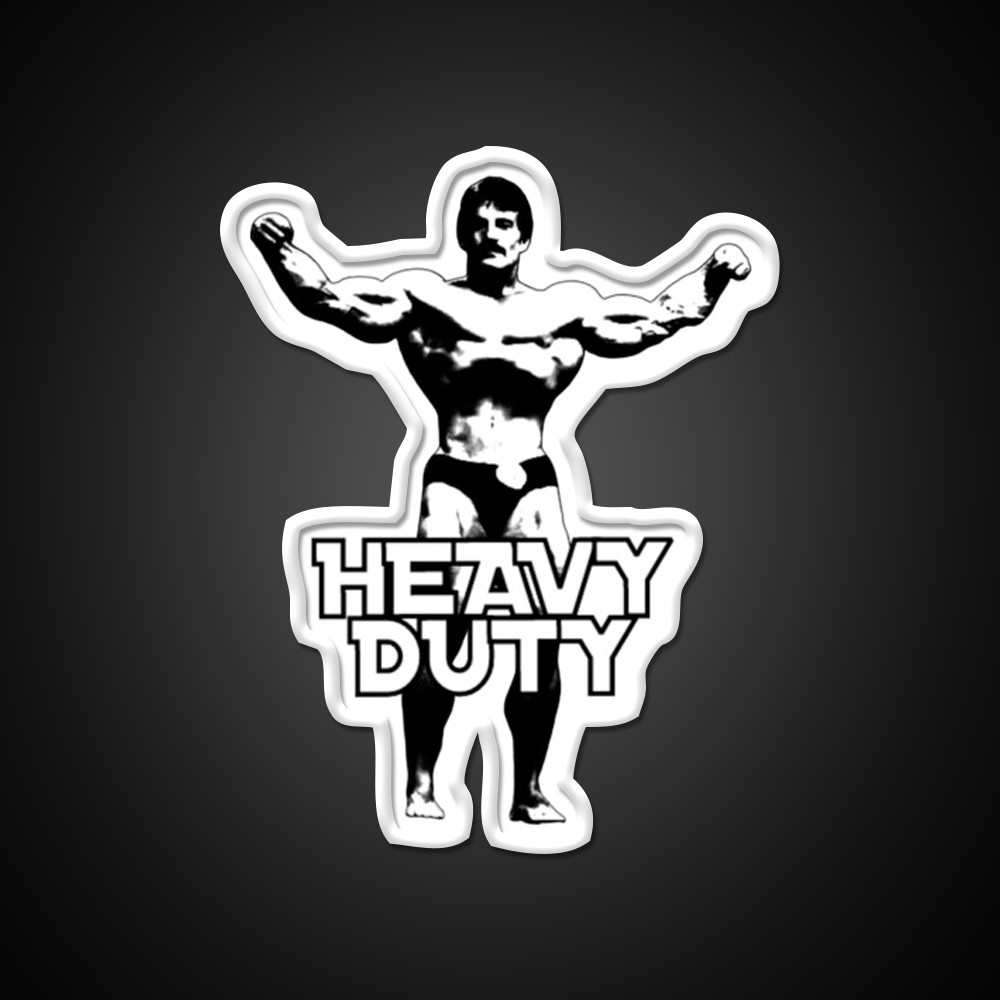 Mike Mentzer Heavy Duty Gym Fitness Led Neon Sign Rgb Color