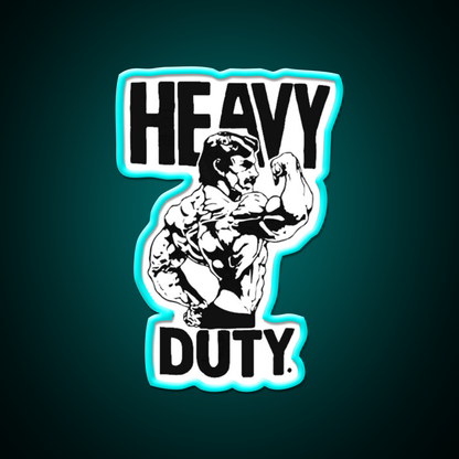 Mike Mentzer Heavy Duty Logo Gym Fitness Led Neon Sign Rgb Color