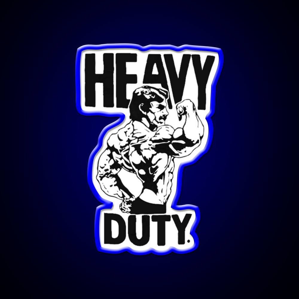 Mike Mentzer Heavy Duty Logo Gym Fitness Led Neon Sign Rgb Color