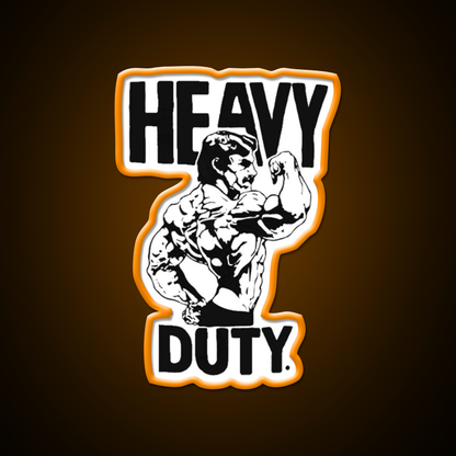 Mike Mentzer Heavy Duty Logo Gym Fitness Led Neon Sign Rgb Color