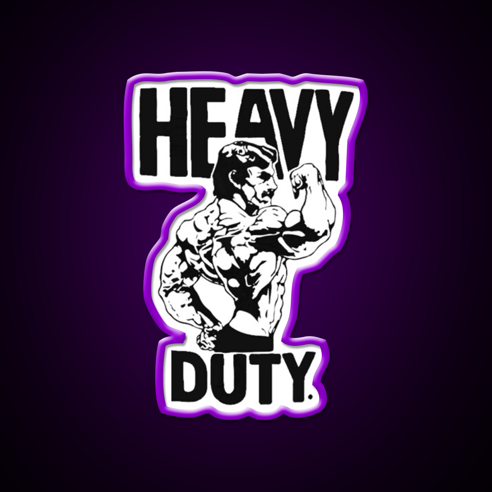 Mike Mentzer Heavy Duty Logo Gym Fitness Led Neon Sign Rgb Color