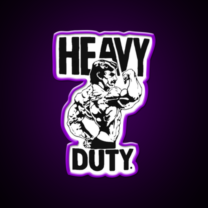 Mike Mentzer Heavy Duty Logo Gym Fitness Led Neon Sign Rgb Color