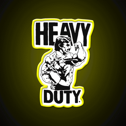 Mike Mentzer Heavy Duty Logo Gym Fitness Led Neon Sign Rgb Color