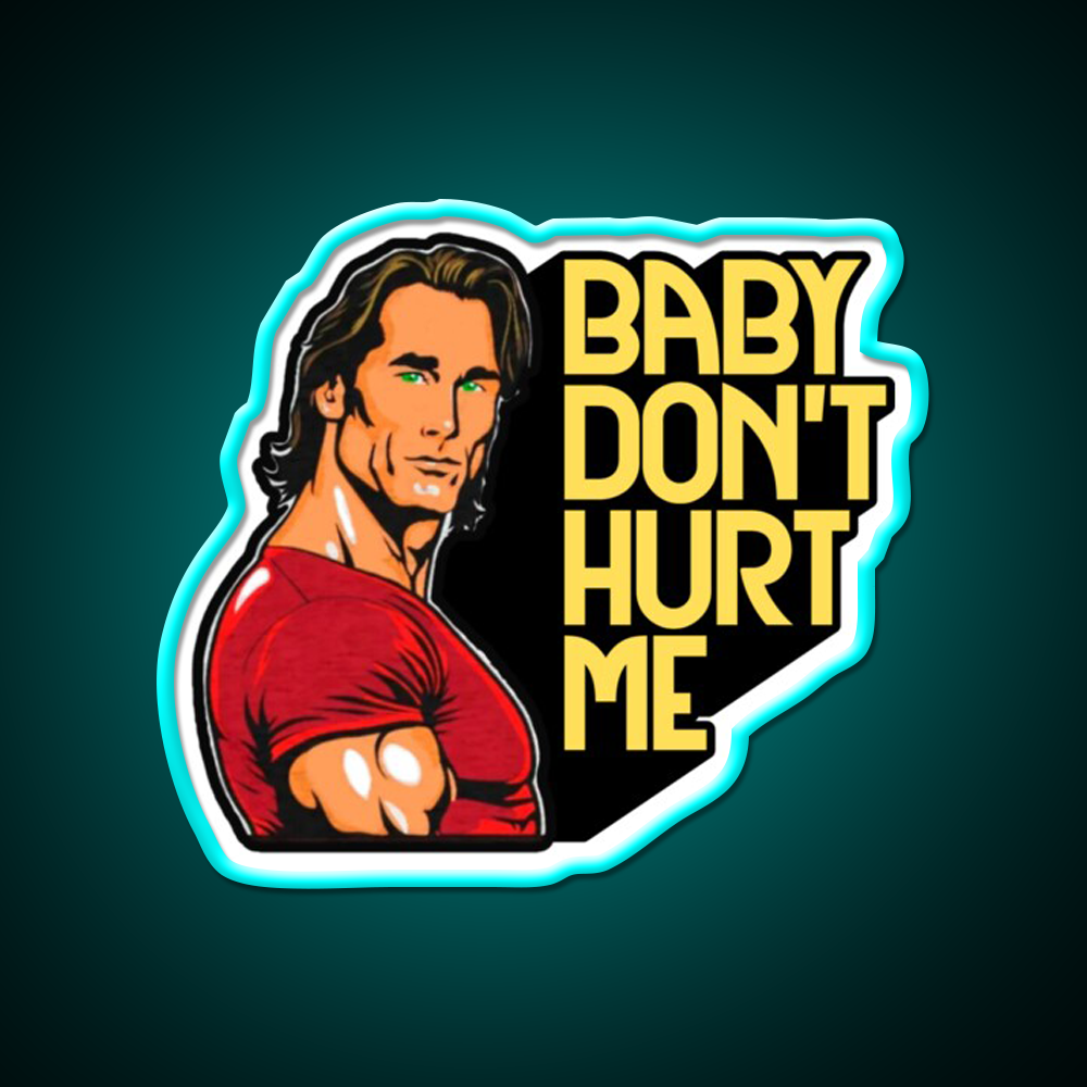 Mike Ohearn Meme Baby Dont Hurt Me Gym Fitness Led Neon Sign Rgb Color