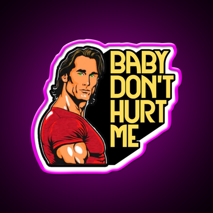 Mike Ohearn Meme Baby Dont Hurt Me Gym Fitness Led Neon Sign Rgb Color