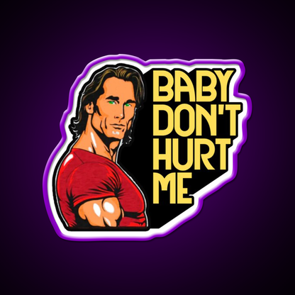 Mike Ohearn Meme Baby Dont Hurt Me Gym Fitness Led Neon Sign Rgb Color