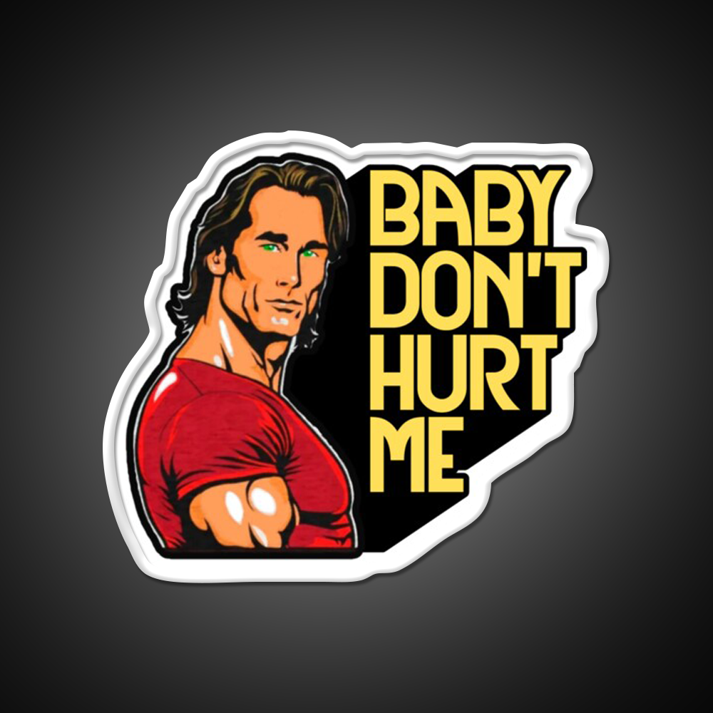 Mike Ohearn Meme Baby Dont Hurt Me Gym Fitness Led Neon Sign Rgb Color