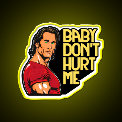 Mike Ohearn Meme Baby Dont Hurt Me Gym Fitness Led Neon Sign Rgb Color