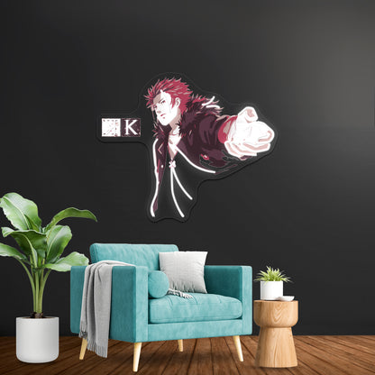 Mikoto Suoh K Project Artwork Neon Wall Signs