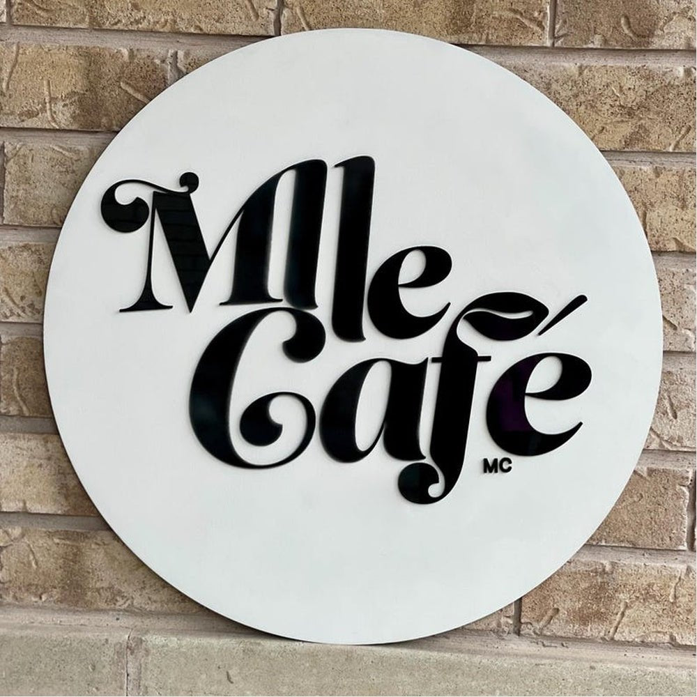 Mile Cafe Acrylic Business Logo Sign - Shineneon