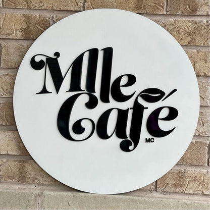 Mile Cafe Acrylic Business Logo Sign - Shineneon