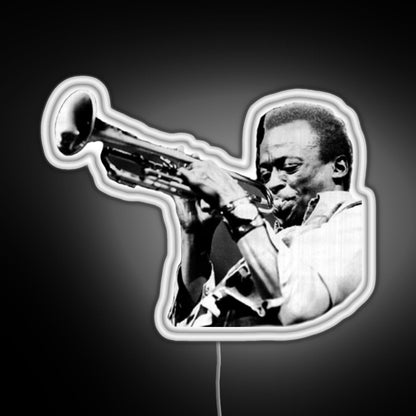Miles Davis Rgb Neon Sign - Custom LED neon sign front view