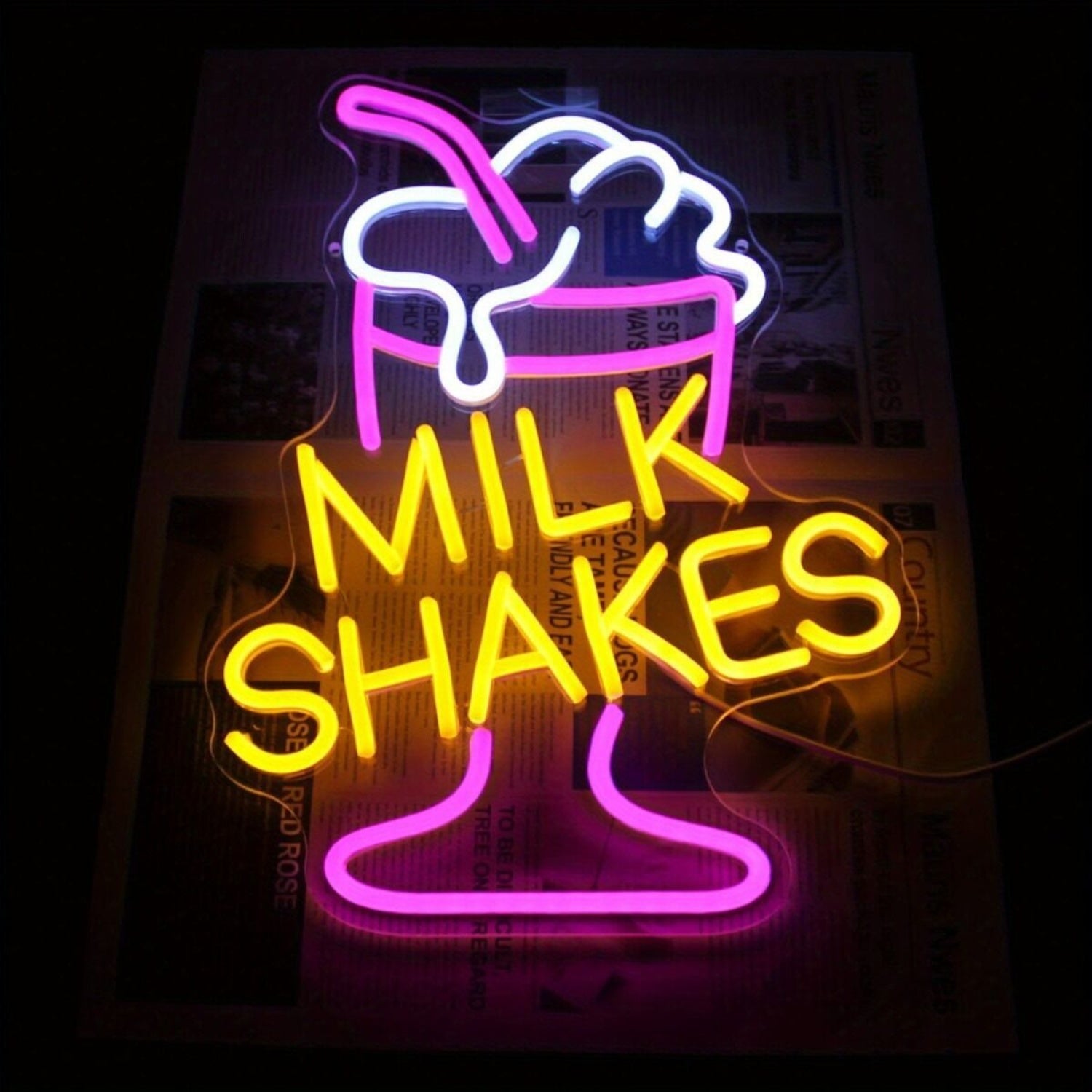 Milk Shakes Ice Cream Refreshing Neon Sign | Shineneon