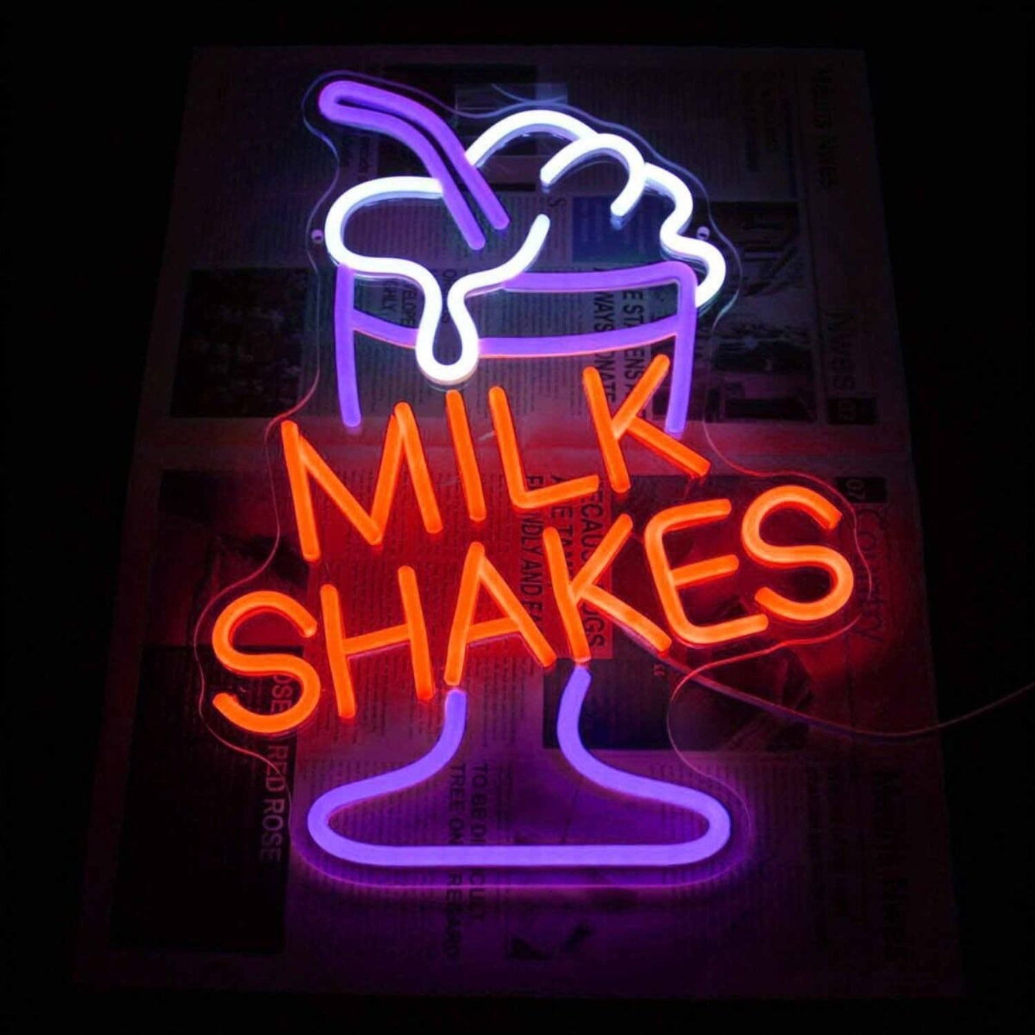 Milk Shakes Ice Cream Refreshing Neon Sign | Shineneon